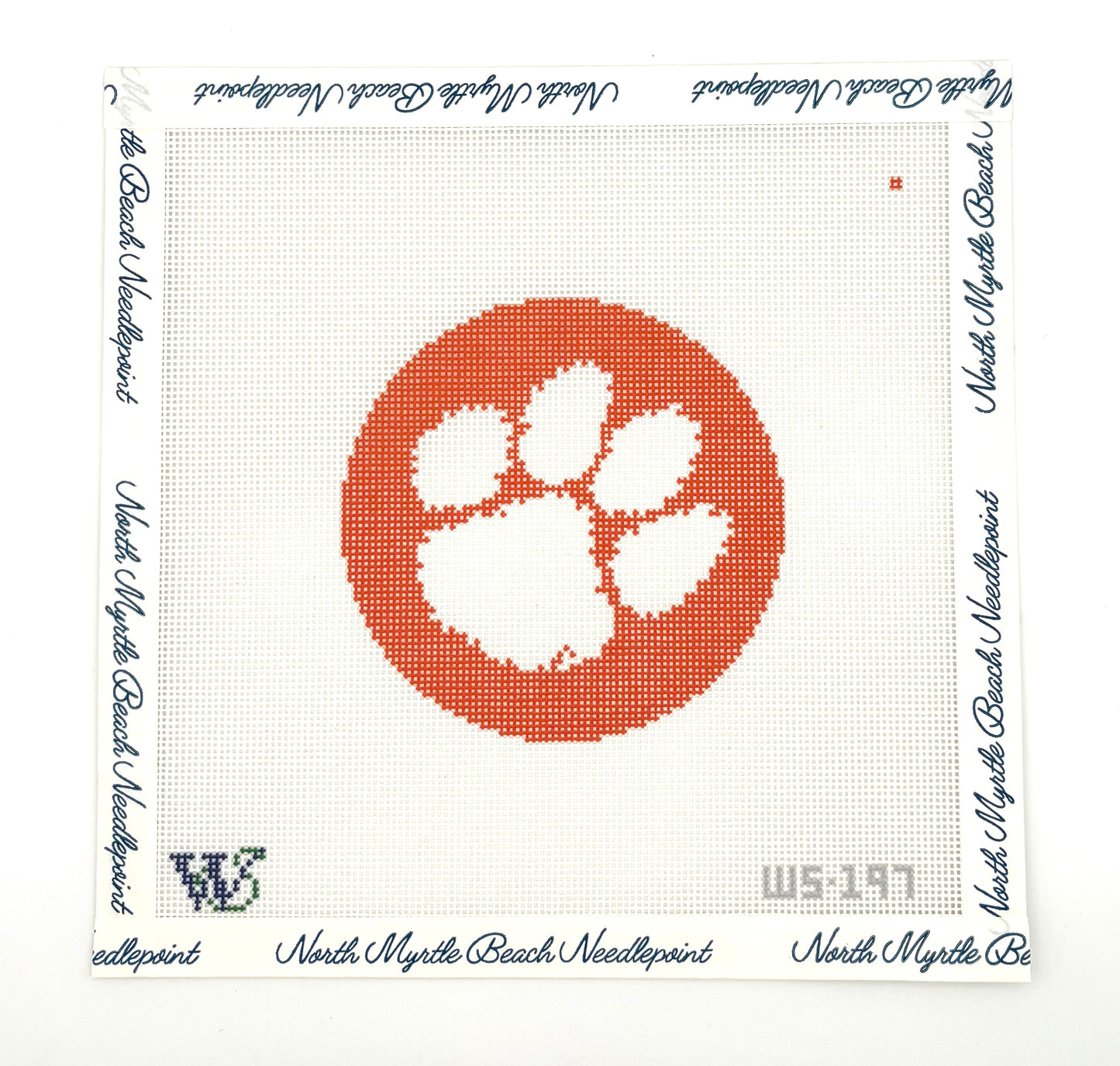 Clemson Round - Wipstitch