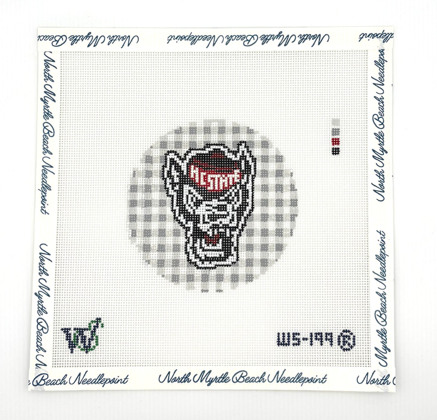 NC State Round - Wipstitch