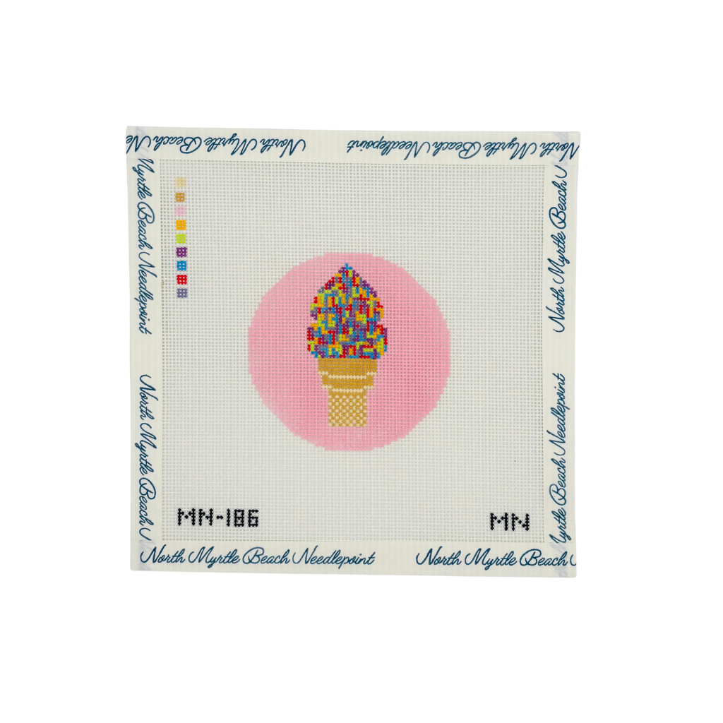 Confetti Ice Cream Cone - Magnolia Needlepoint