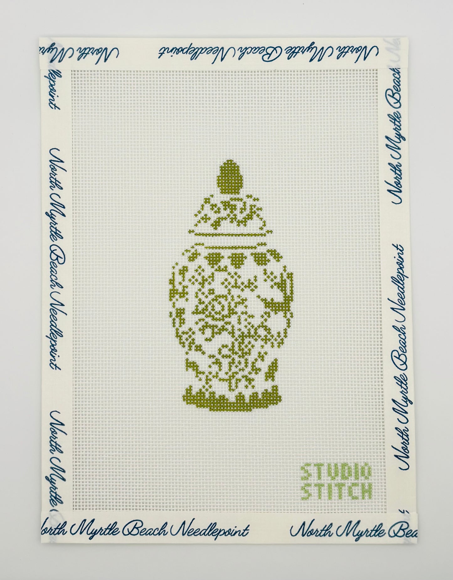 Green Ginger Jar - Studio Stitch
