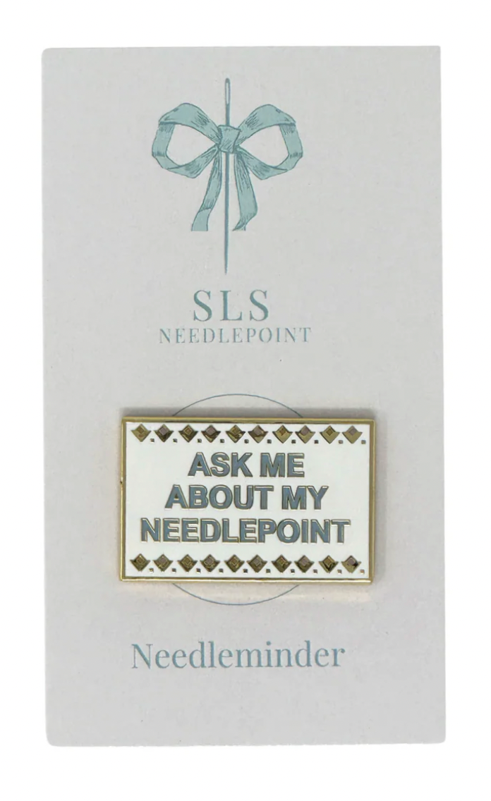 Ask me about my needlepoint needleminder
