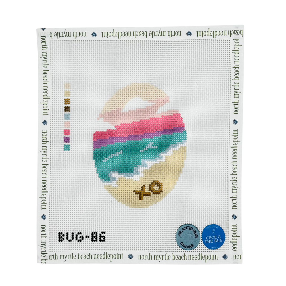 Love on the Beach - Atlantic Blue Canvas