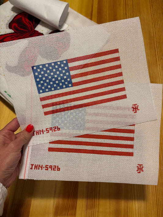 American Flag - Jennifer Hall Needlepoint