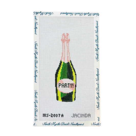 Party Champagne Ornament - Initial K Studio