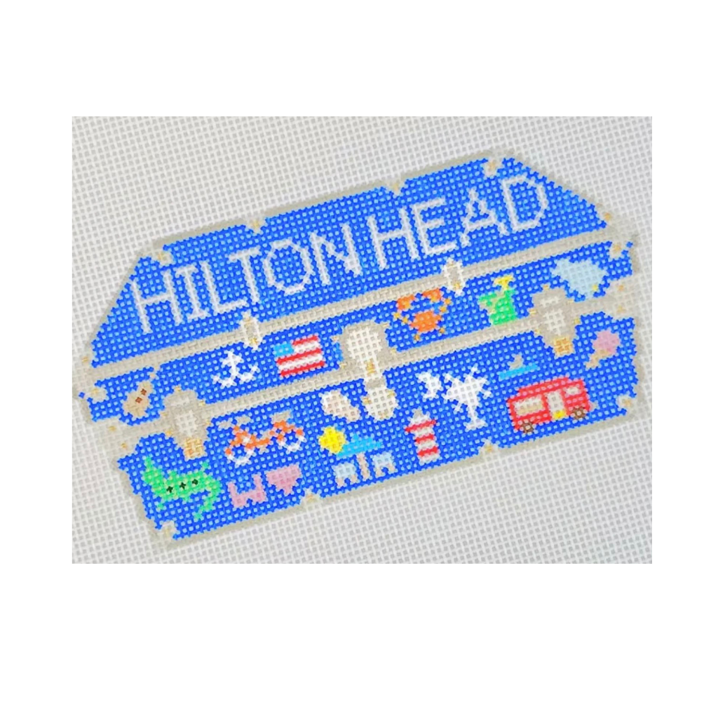 Trunk Series (Hilton Head) - Jennifer Hall Needlepoint