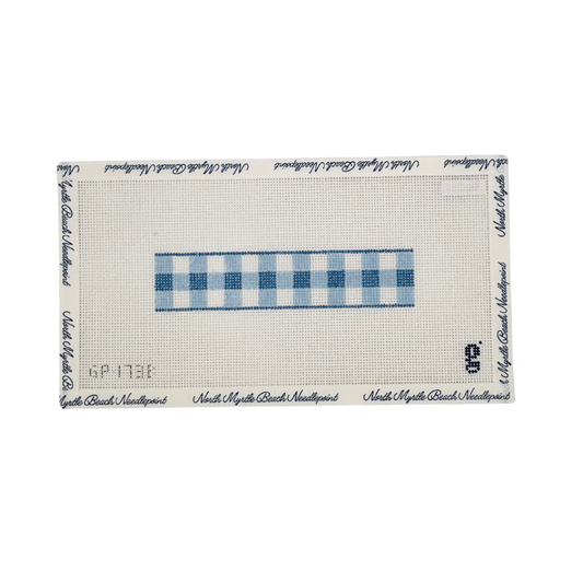 Light Blue Gingham Key Fob - Goodpoint