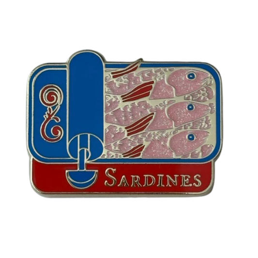 Go Stitch Needle Minder Red and Blue Sardine Can