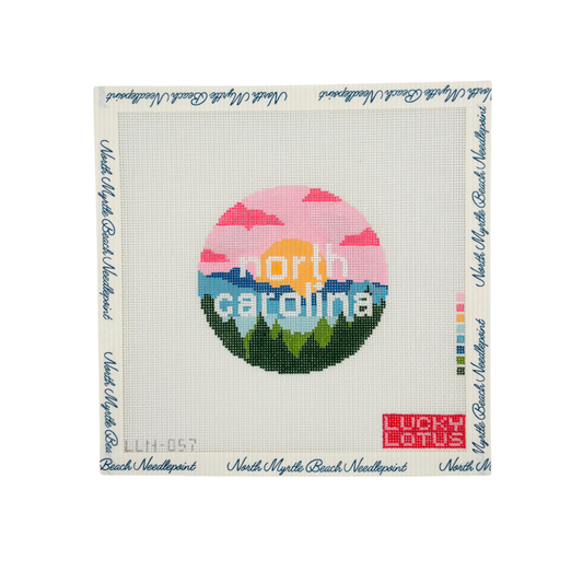 North Carolina Round - Lucky Lotus Needlepoint