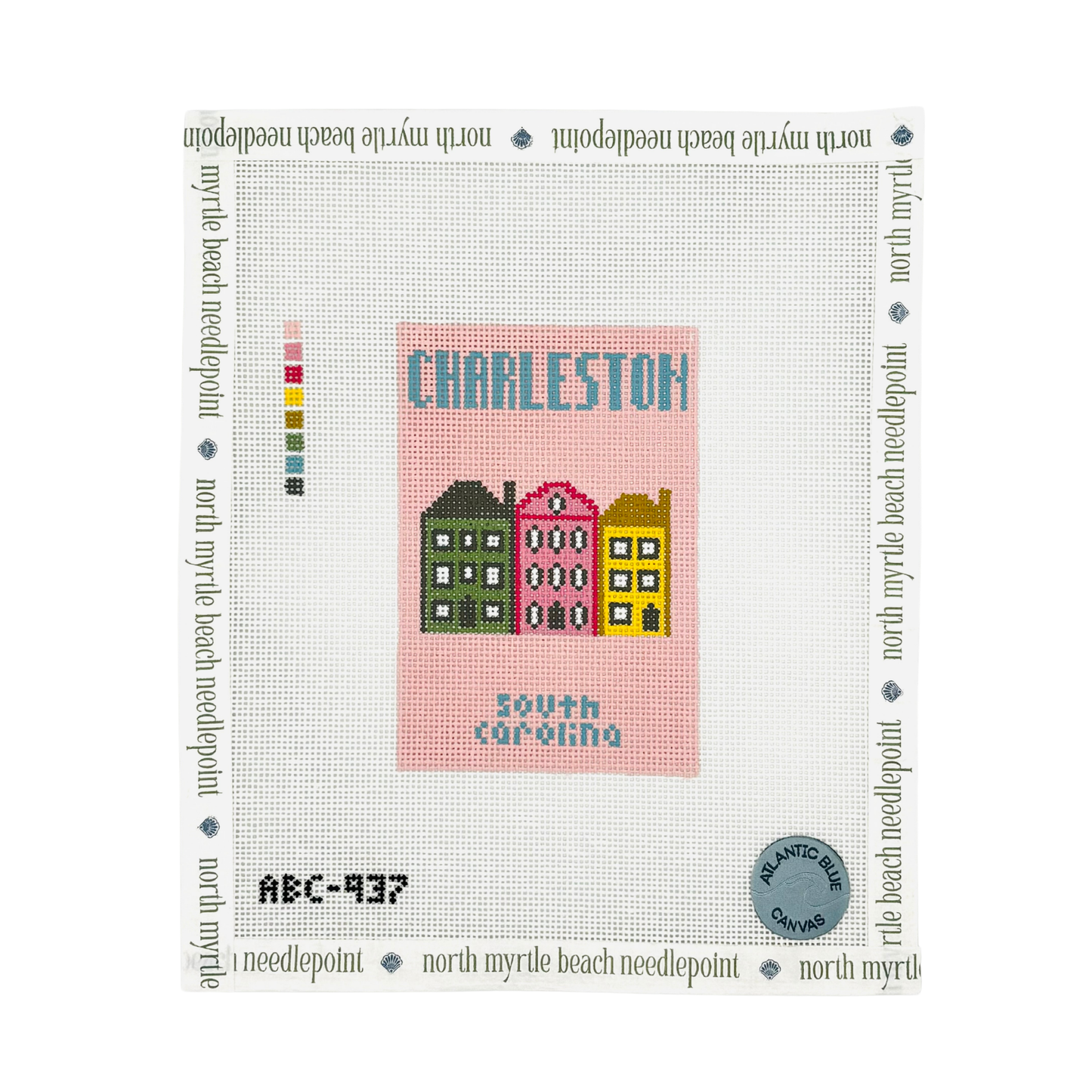 Charleston Travel Book - Atlantic Blue Canvas