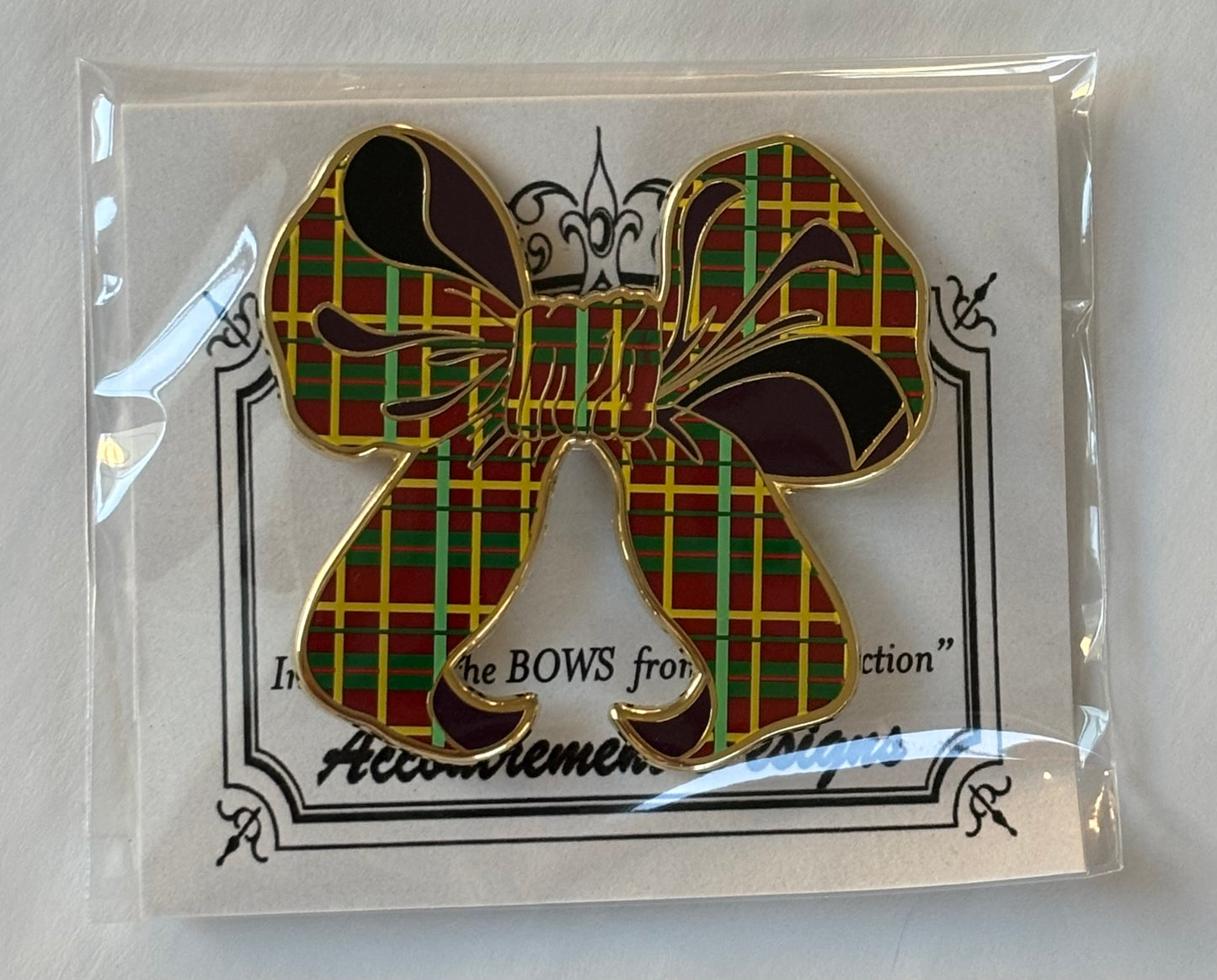 Plaid Bow Needle Minder