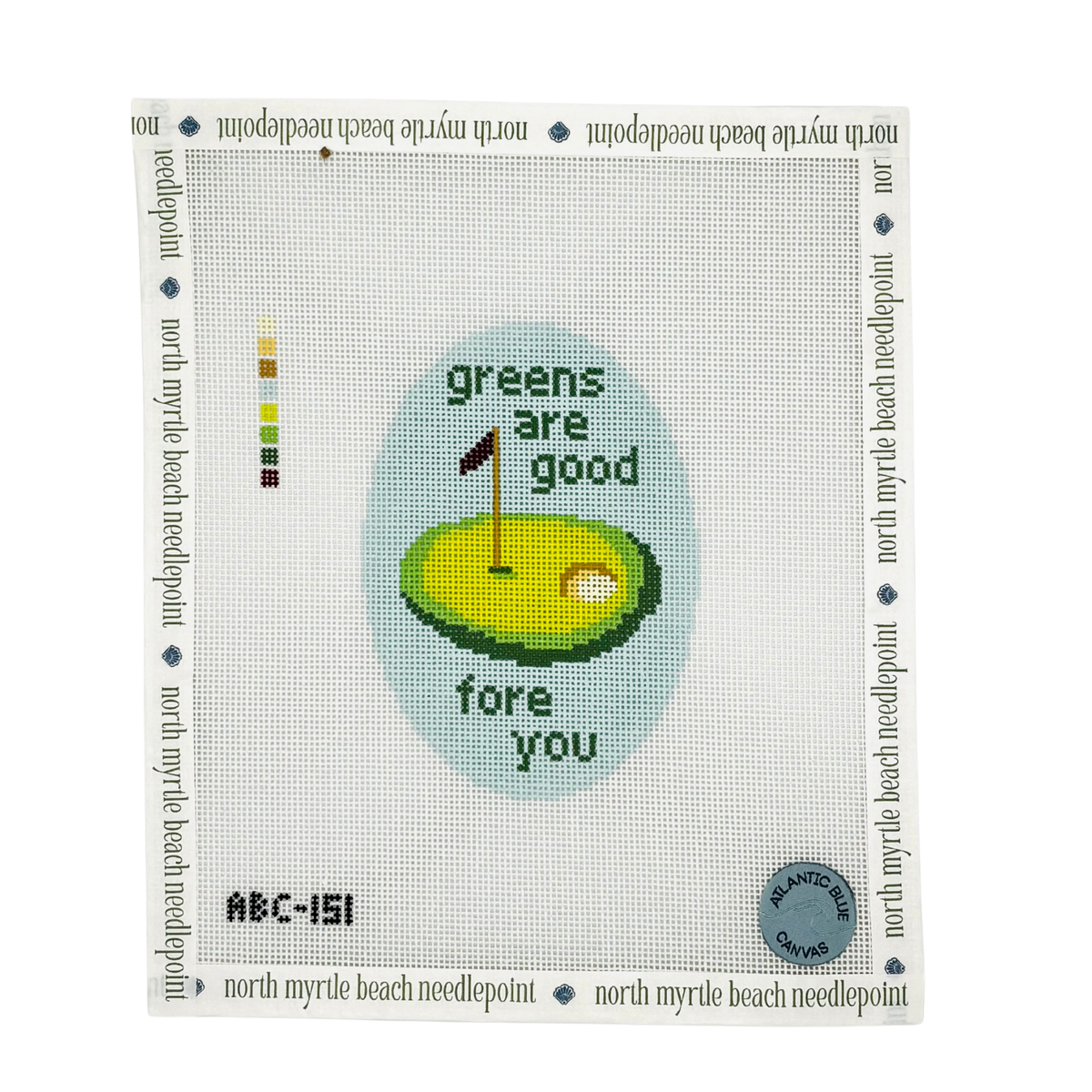 Greens are Good Fore You - Atlantic Blue Canvas
