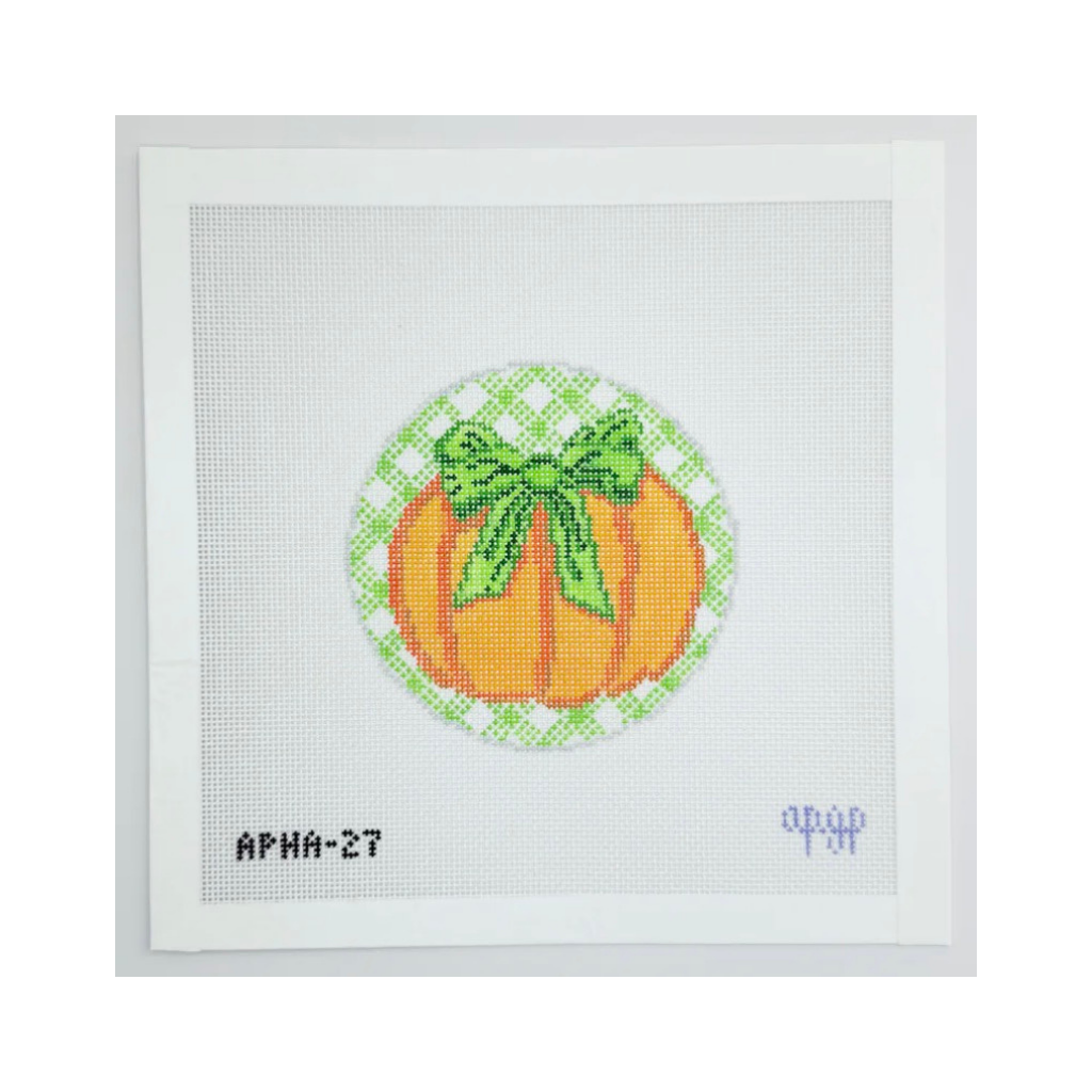 Gingham Pumpkin - A Poor Girl Paints