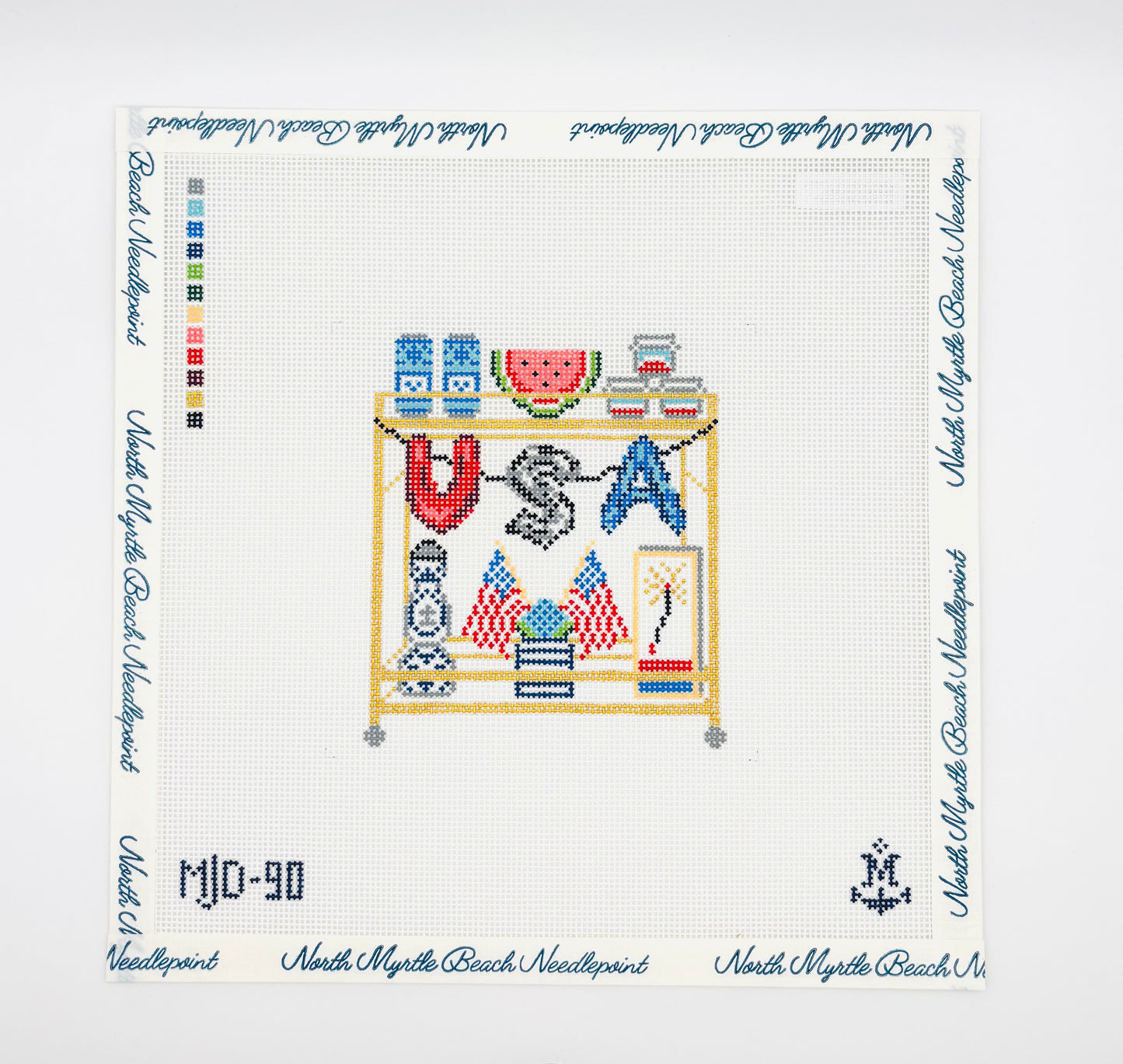 4th of July Bar Cart - Morgan Julia