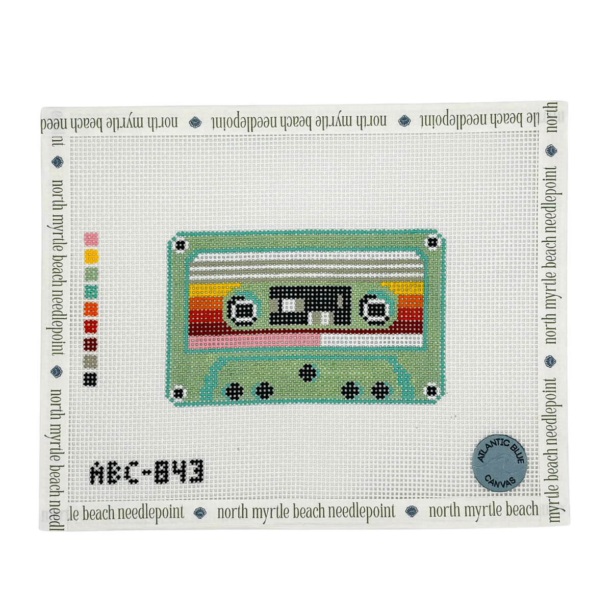 Retro Casette - Atlantic Blue Canvas