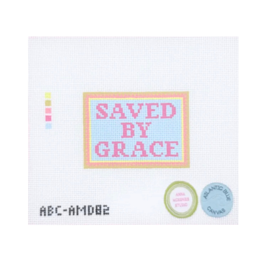 Saved By Grace - Atlantic Blue Canvas