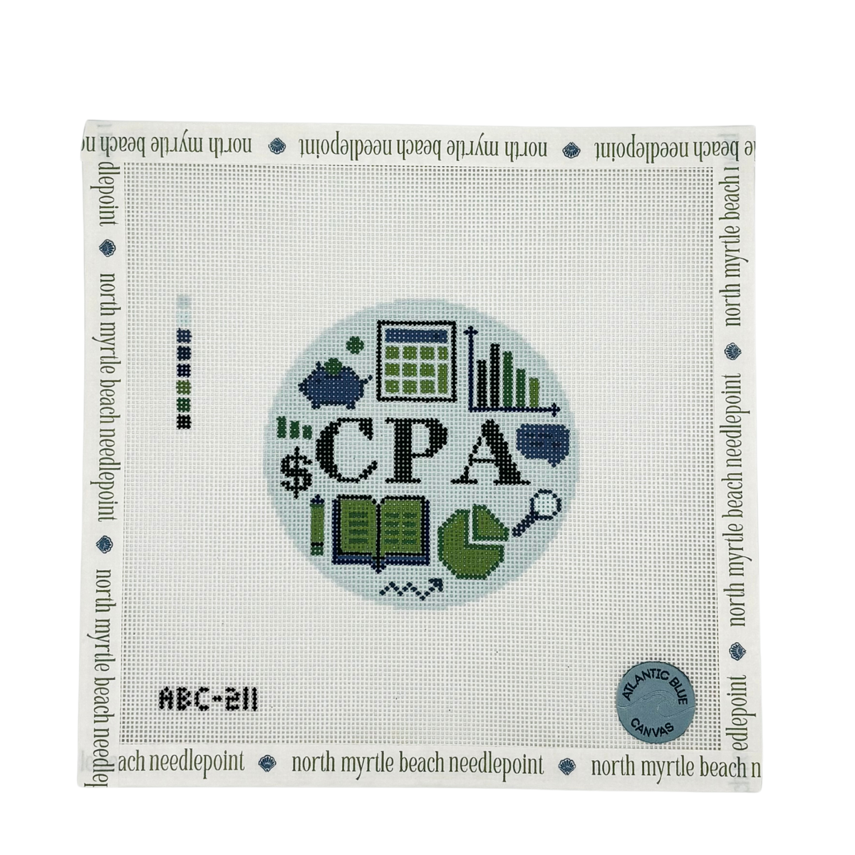 CPA Round - Atlantic Blue Canvas