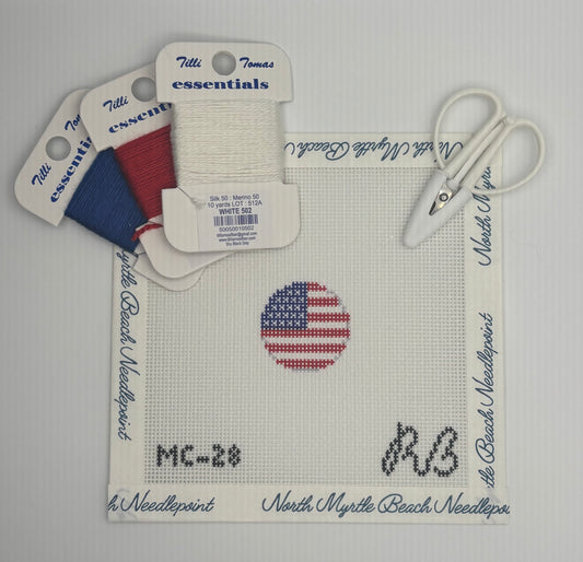 American Flag Canvas Kit
