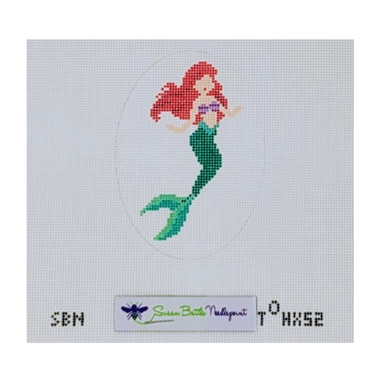 Mermaid Princess - Susan Battle Needlepoint