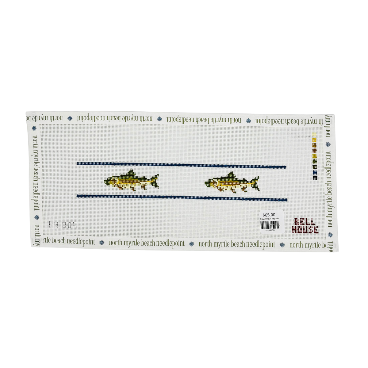 Brown trout key fob